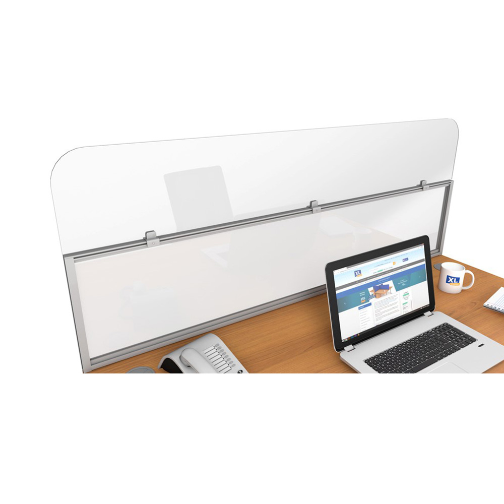 Perspex® Screen Header Extension Desk Top Sneeze Screen Height Extender