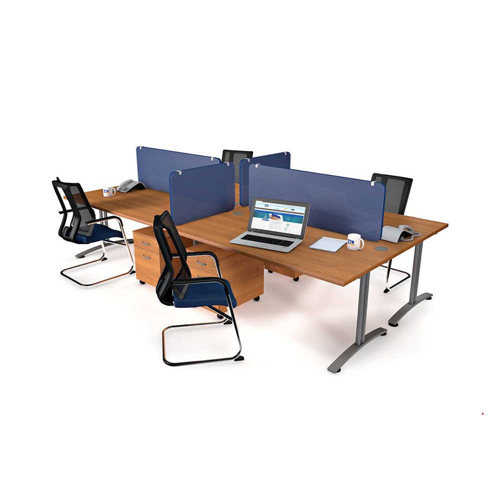 Curved Glazed Office Screen Acrylic Perspex Screens UK Made